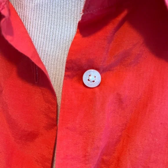 Red silk blouse - Picture 2 of 7